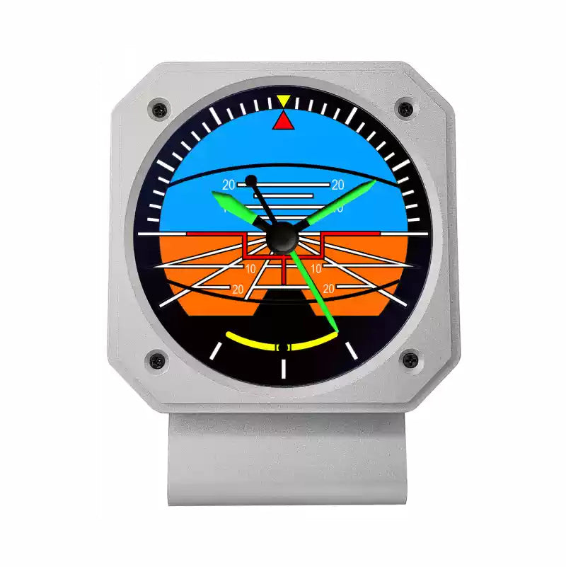 Gyro Horizon Metal aluminum Flight clock Quartz movement Alarm( M4 )