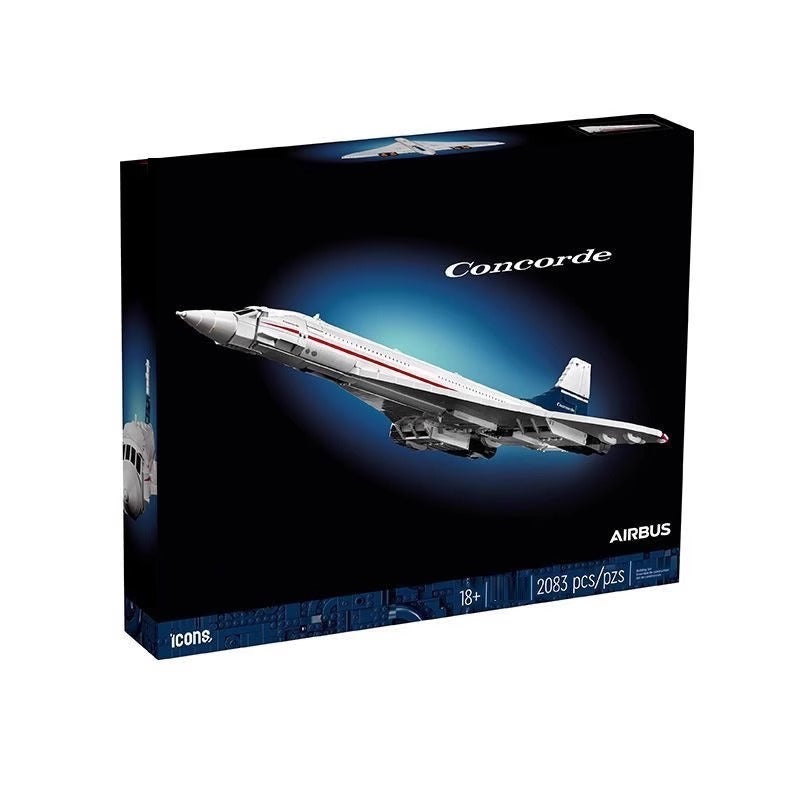 10318 ICONS Concorde Airbus Famous Supersonic Commercial Passenger Airplane Model