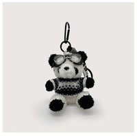 Thumbnail for Cute Pilot Panda Key Ring Doll Pendant