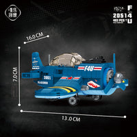 Thumbnail for Mini  Fighter Model Building Blocks Aircraft (2)