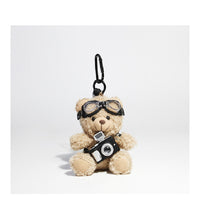 Thumbnail for Cute Pilot Bear Key Ring Doll Pendant