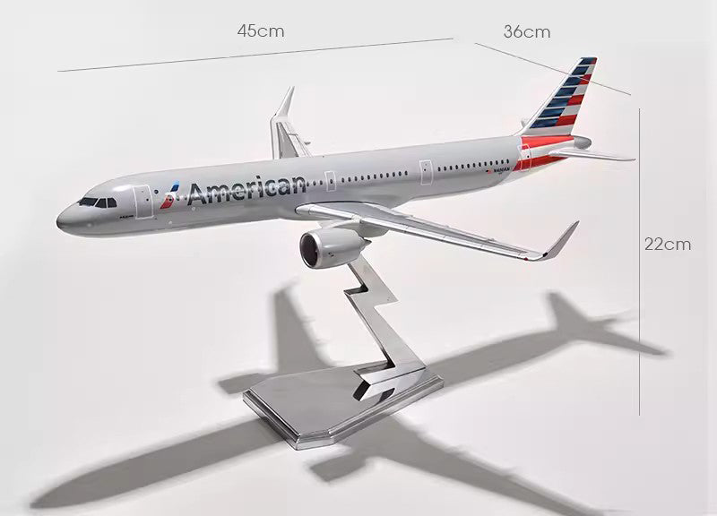 American Airlines Airbus A321Neo Airplane Model (1:100 45CM)