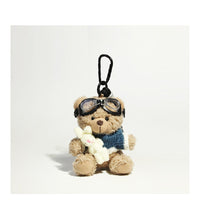 Thumbnail for Cute Pilot Bear Key Ring Doll Pendant