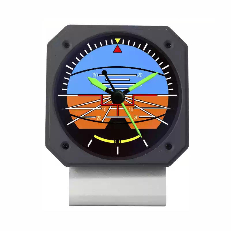 Gyro Horizon Metal aluminum Flight clock Quartz movement Alarm( M4 )