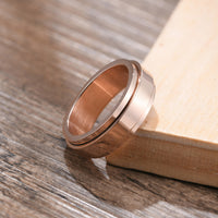 Thumbnail for Your Custom Design & Image & Logo & Text Design  Rotating Stainless Steel Couple Ring