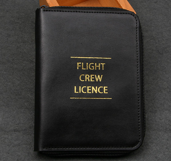 Flight Crew Document & License  Zipper  Holder Case