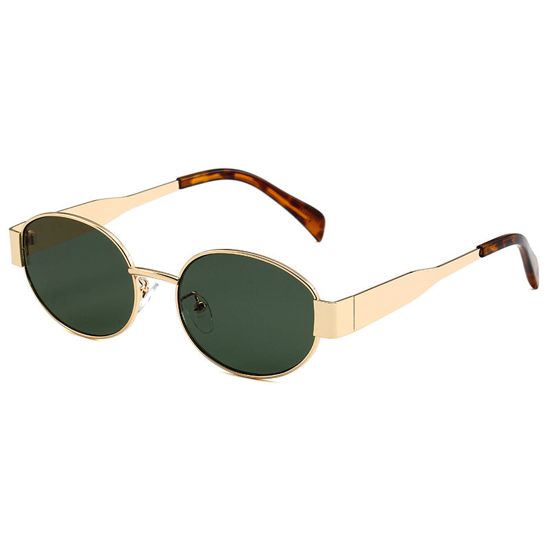 Unisex Polarized Oval Aviator Sunglasses