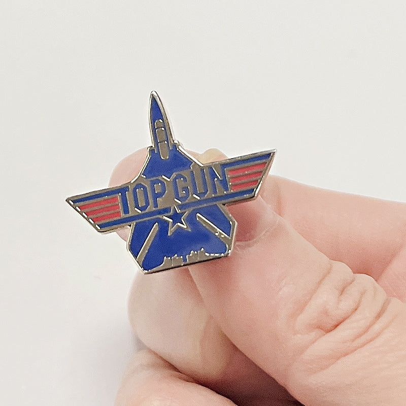 TOP GUN 1 Aviation Pilot Brooch Aircraft Pins Badge