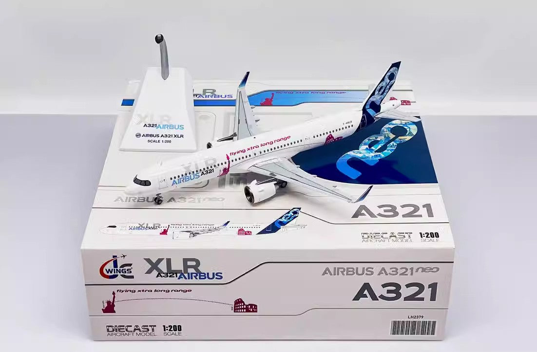 Airbus A321 (Original Livery) Airplane Model F-WXLR (1/200 Scale - 22CM)