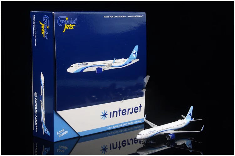 Interjet Mexico Airbus A321neo Airplane Model (1/400 Scale)