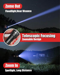 Thumbnail for LED Telescopic Focusing Strong Aluminum Alloy Light Flashlight