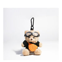 Thumbnail for Cute Pilot Bear Key Ring Doll Pendant