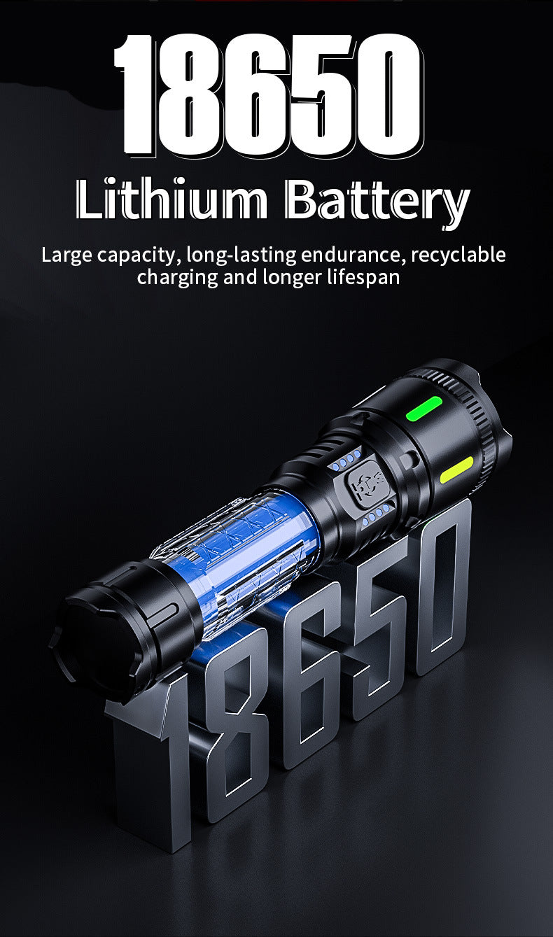 LED Tactical Long-Range Aluminum Alloy Light Flashlight