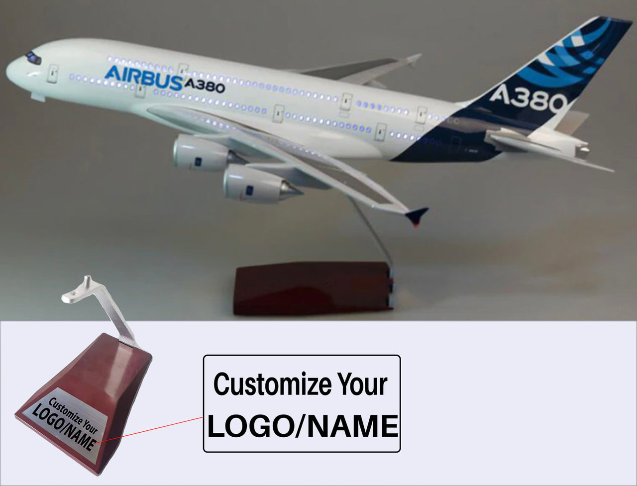 Original Airbus Livery A380 Airplane Model (1/160 Scale)