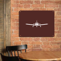 Thumbnail for Piper PA28 Silhouette Plane Printed Metal Sign