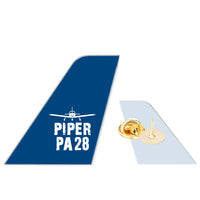 Thumbnail for Piper PA28 & Plane Designed Tail Shape Badges & Pins