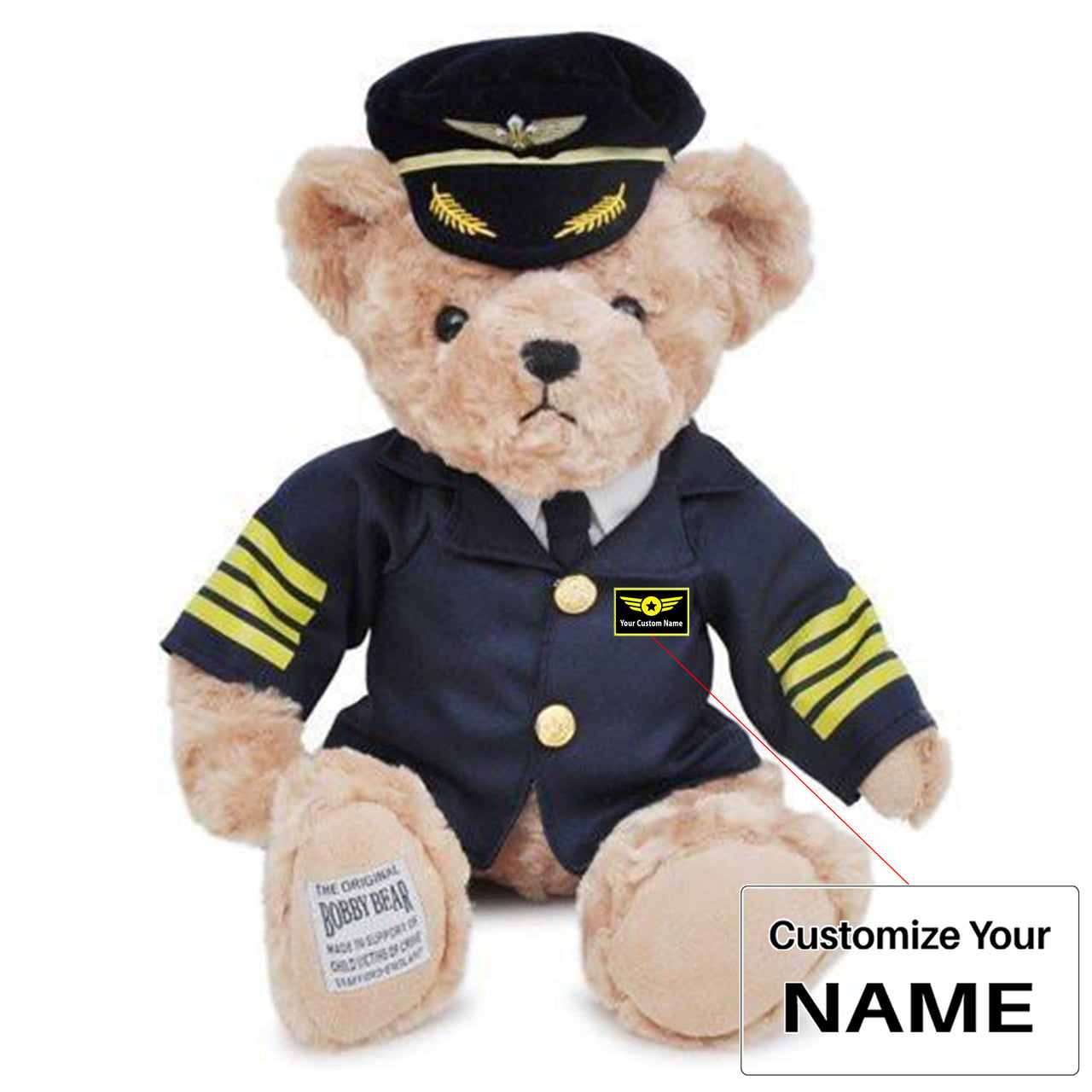 Cabin Crew & Captain Pilot& Teddy Bear & Dolls