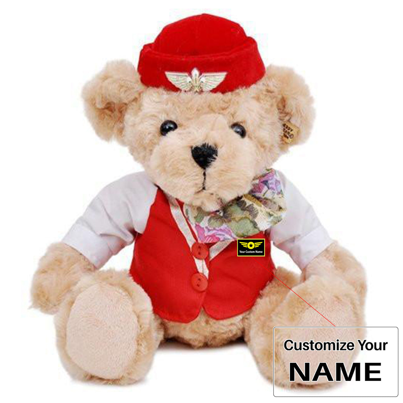 Cabin Crew & Captain Pilot& Teddy Bear & Dolls