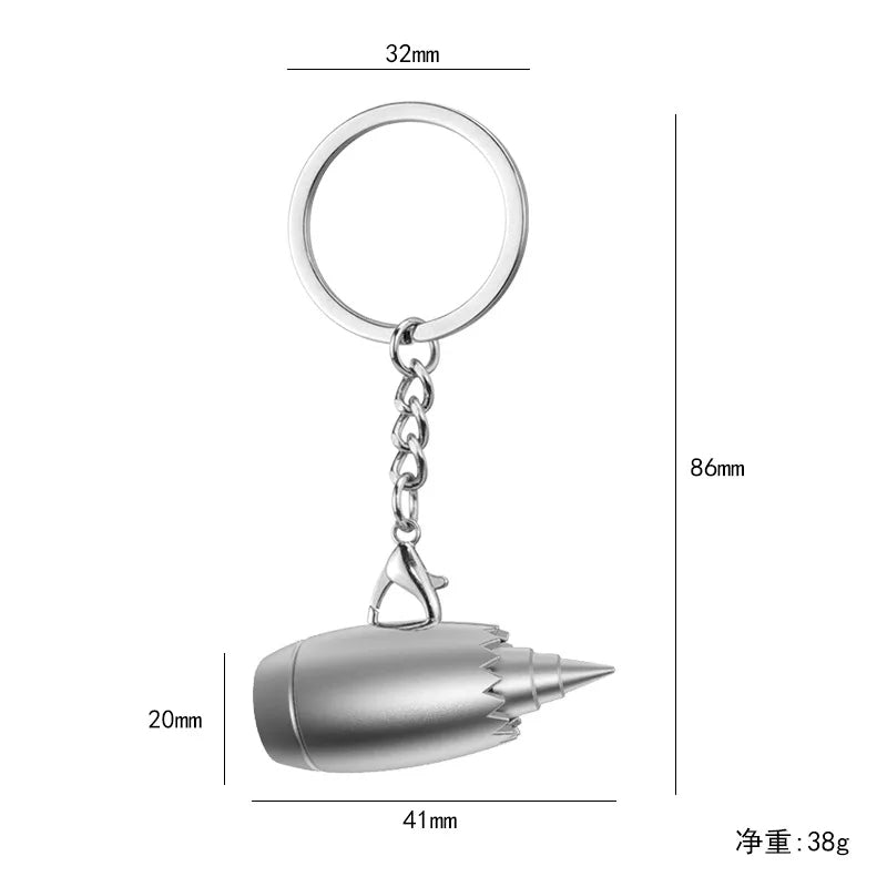 New Metal Aircraft Engine Keychain Mini Jet Engine