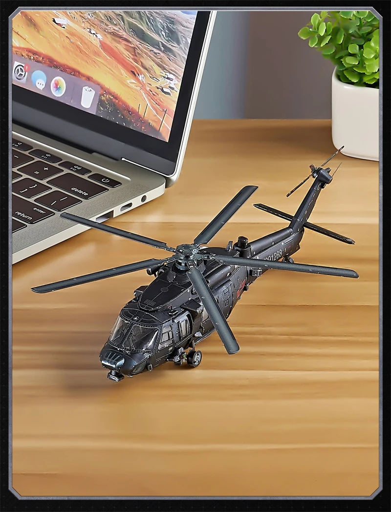 3D Metal Puzzle Z-20 Armed Helicopter FC-31 Stealth Fighter DIY Laser Cutting Jigsaw