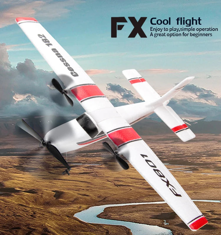 FX801 RC Plane EPP Foam glider 2.4G 2CH RTF Remote Control Aircraft Fixed Wingspan Airplane