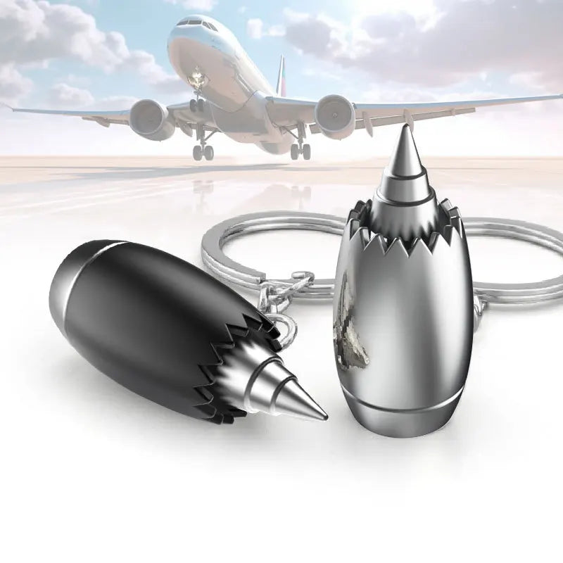 New Metal Aircraft Engine Keychain Mini Jet Engine