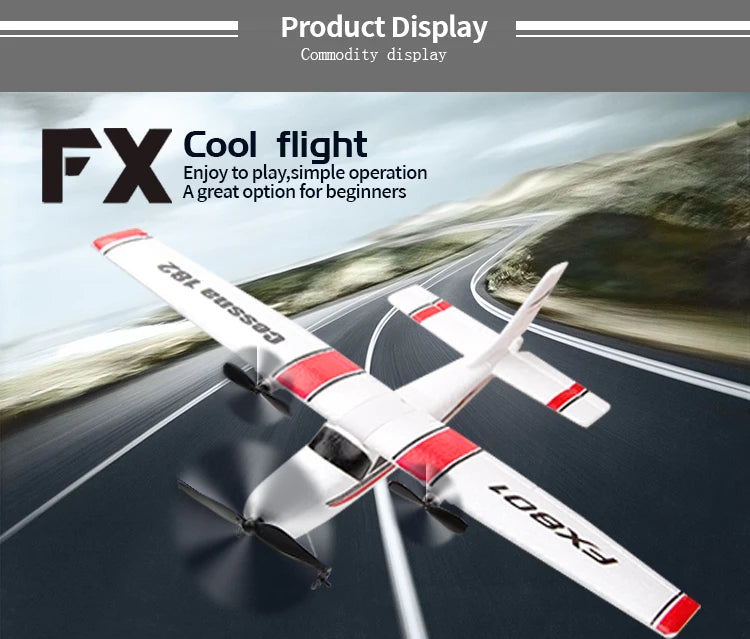 FX801 RC Plane EPP Foam glider 2.4G 2CH RTF Remote Control Aircraft Fixed Wingspan Airplane