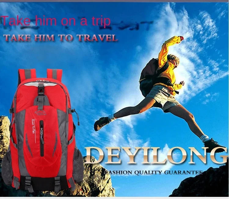 Quality Nylon Waterproof Travel Backpacks Men Climbing Travel Bags Hiking Backpack Outdoor Sport School Bag Men Backpack