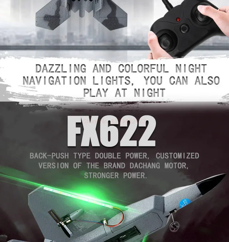 Mini Fx-622 Fighter F22 Remote Foam Electric Model Airplane