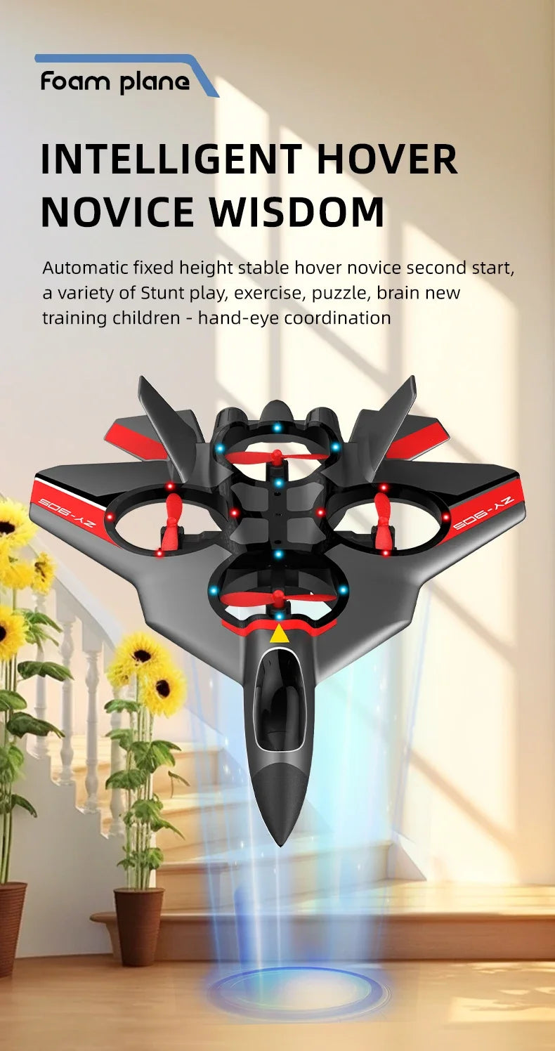 Zy905 360 Degree Stunt Rotating Hover Remote Control Foam Aircraft Children's Toy Adult Glider Four Axis Aircraft UAV