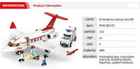 Thumbnail for 335pcs Creative City Airbus Cargo Aircraft Plane Building Blocks Air Ambulance Airplane Model