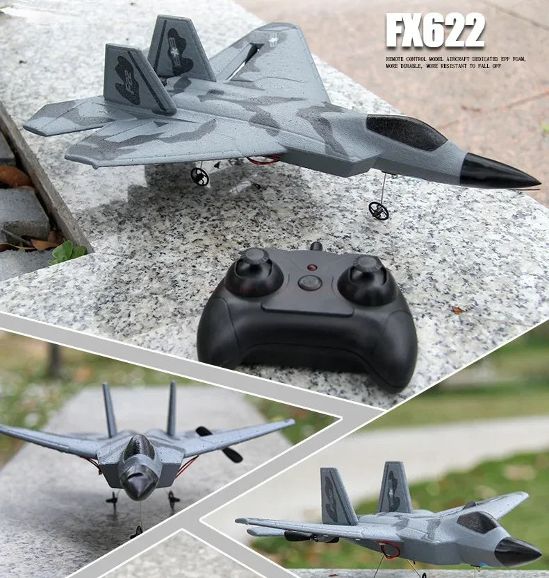 Mini Fx-622 Fighter F22 Remote Foam Electric Model Airplane