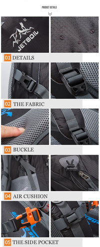 Thumbnail for 35L Hiking Outdoor Waterproof Mountaineering Travel Sports Backpack Large