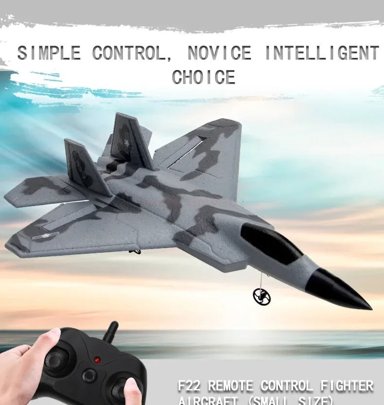 Mini Fx-622 Fighter F22 Remote Foam Electric Model Airplane