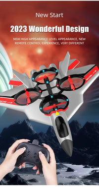 Thumbnail for Zy905 360 Degree Stunt Rotating Hover Remote Control Foam Aircraft Children's Toy Adult Glider Four Axis Aircraft UAV