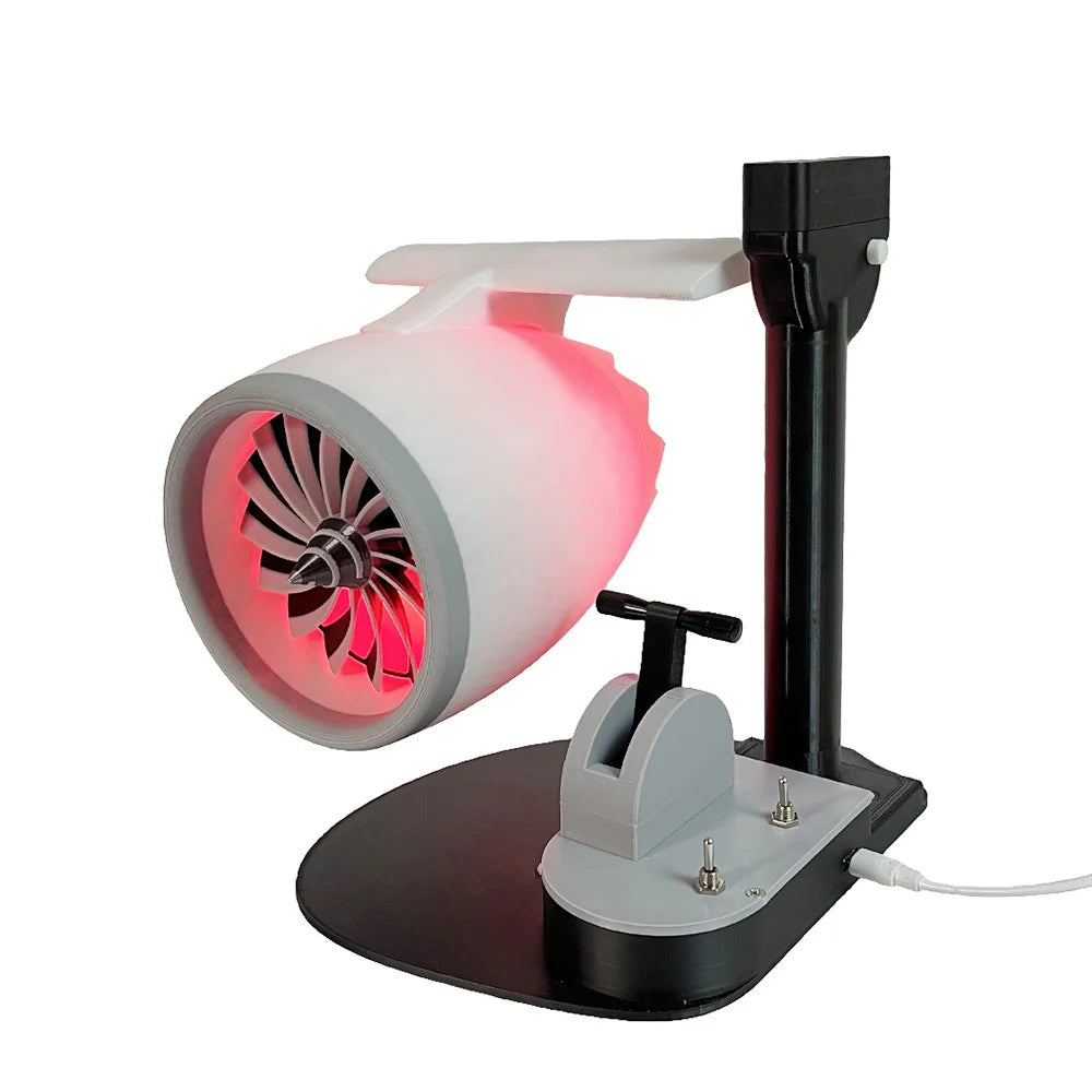 Turbofan Engine Model Toy 3D Desktop Fan With 50ml Capacity Ultrasonic Atomization Device