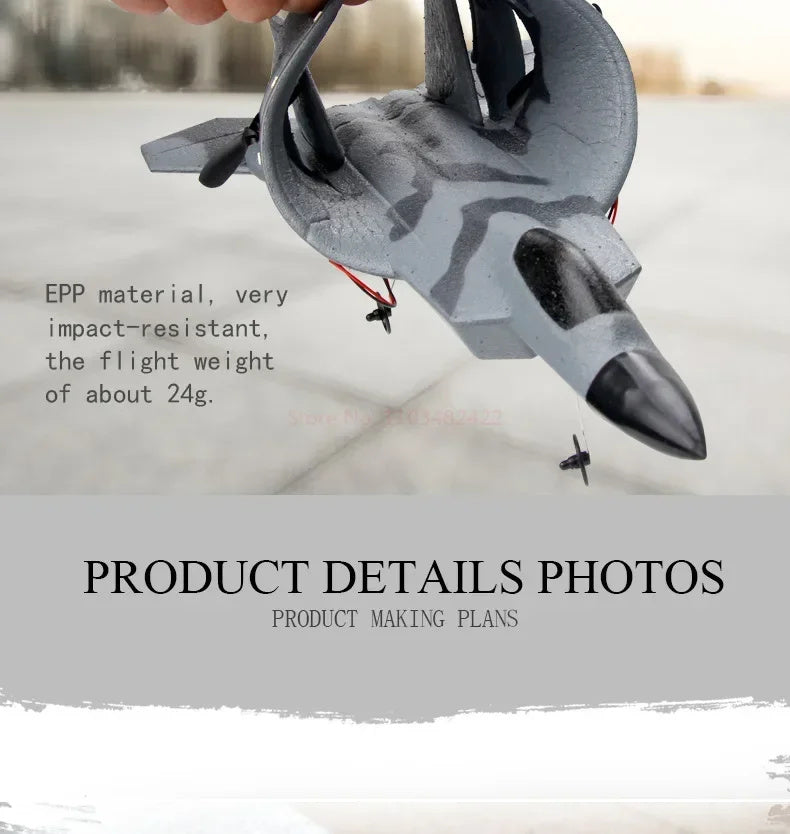 Mini Fx-622 Fighter F22 Remote Foam Electric Model Airplane