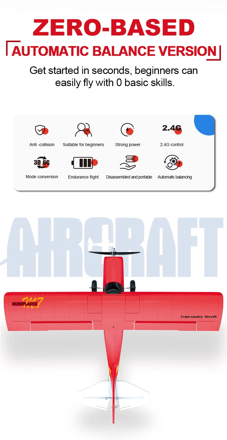 Qidi560 Moore M7 Off-road RC Plane 4CH Brushless Remote Control