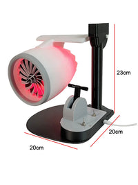 Thumbnail for Turbofan Engine Model Toy 3D Desktop Fan With 50ml Capacity Ultrasonic Atomization Device