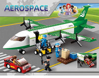 Thumbnail for 383pcs AIRBUS Air Space Street View Civil Aviation City Passenger Plane Cargo Airport Airplane Model