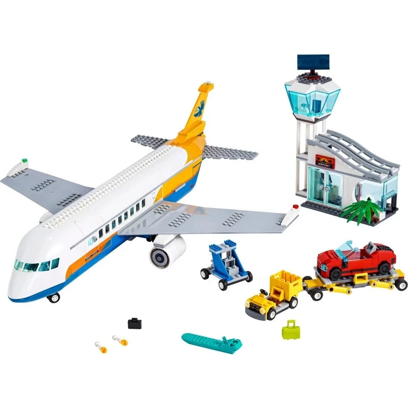 City Airport Aircraft Plane Model Building Bricks Educational Plane Building Blocks 60262