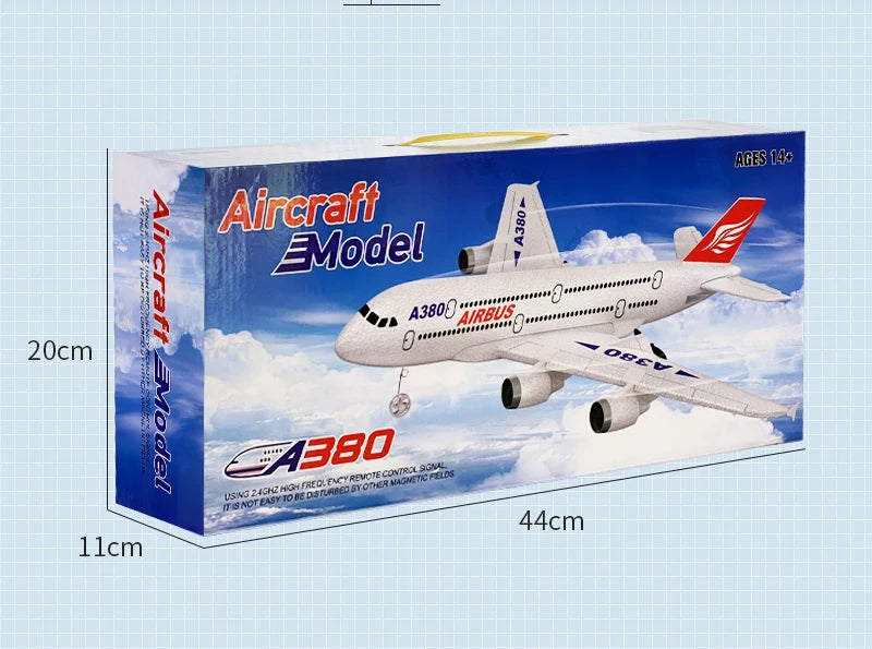 Hot Gyro Airplane Airbus A380 RC Airplane Foam Toys 2.4G Fixed Wing Plane