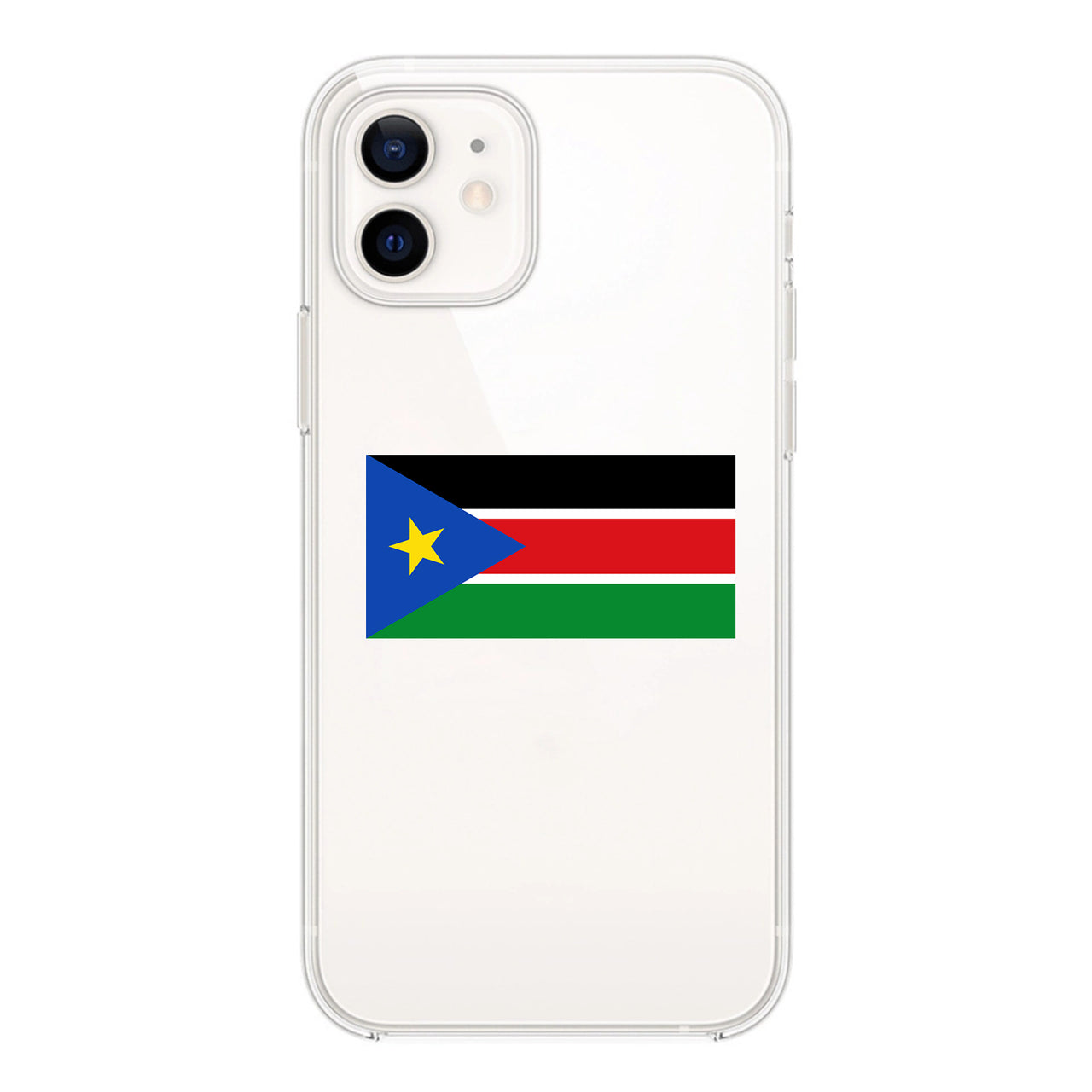 South Sudan Designed Transparent Silicone iPhone Cases