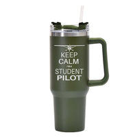 Thumbnail for Student Pilot Designed 40oz Stainless Steel Car Mug With Holder