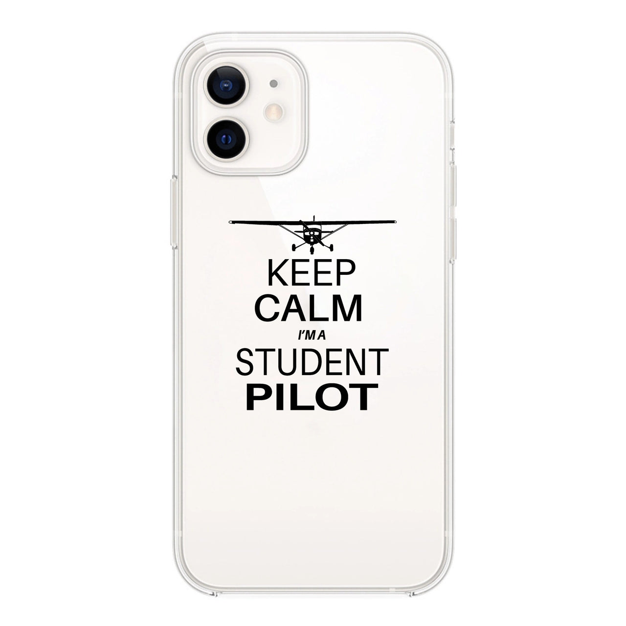 Student Pilot Designed Transparent Silicone iPhone Cases