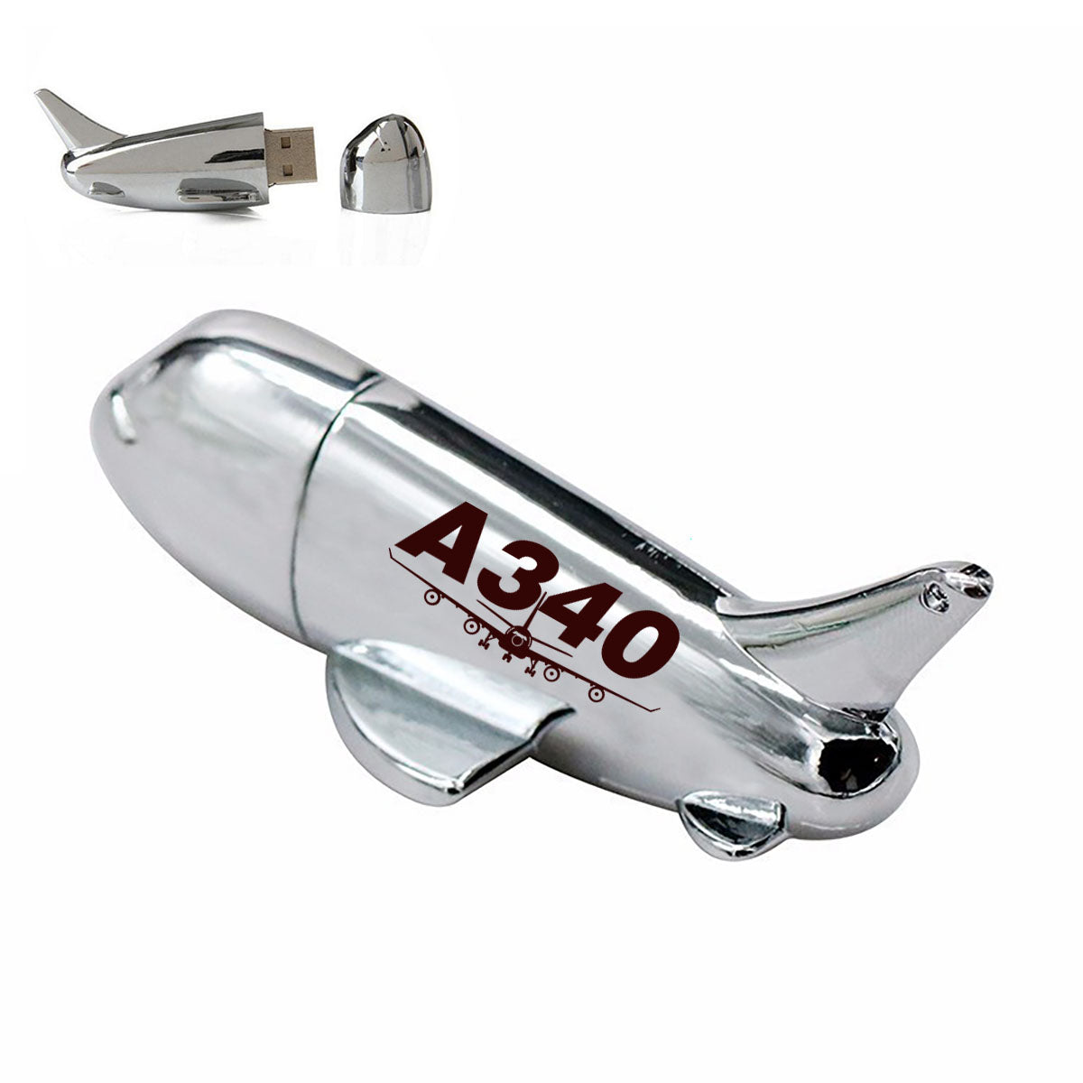 Super Airbus A340 Designed Airplane Shape USB Drives