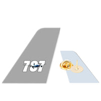 Thumbnail for Super Boeing 787 Designed Tail Shape Badges & Pins