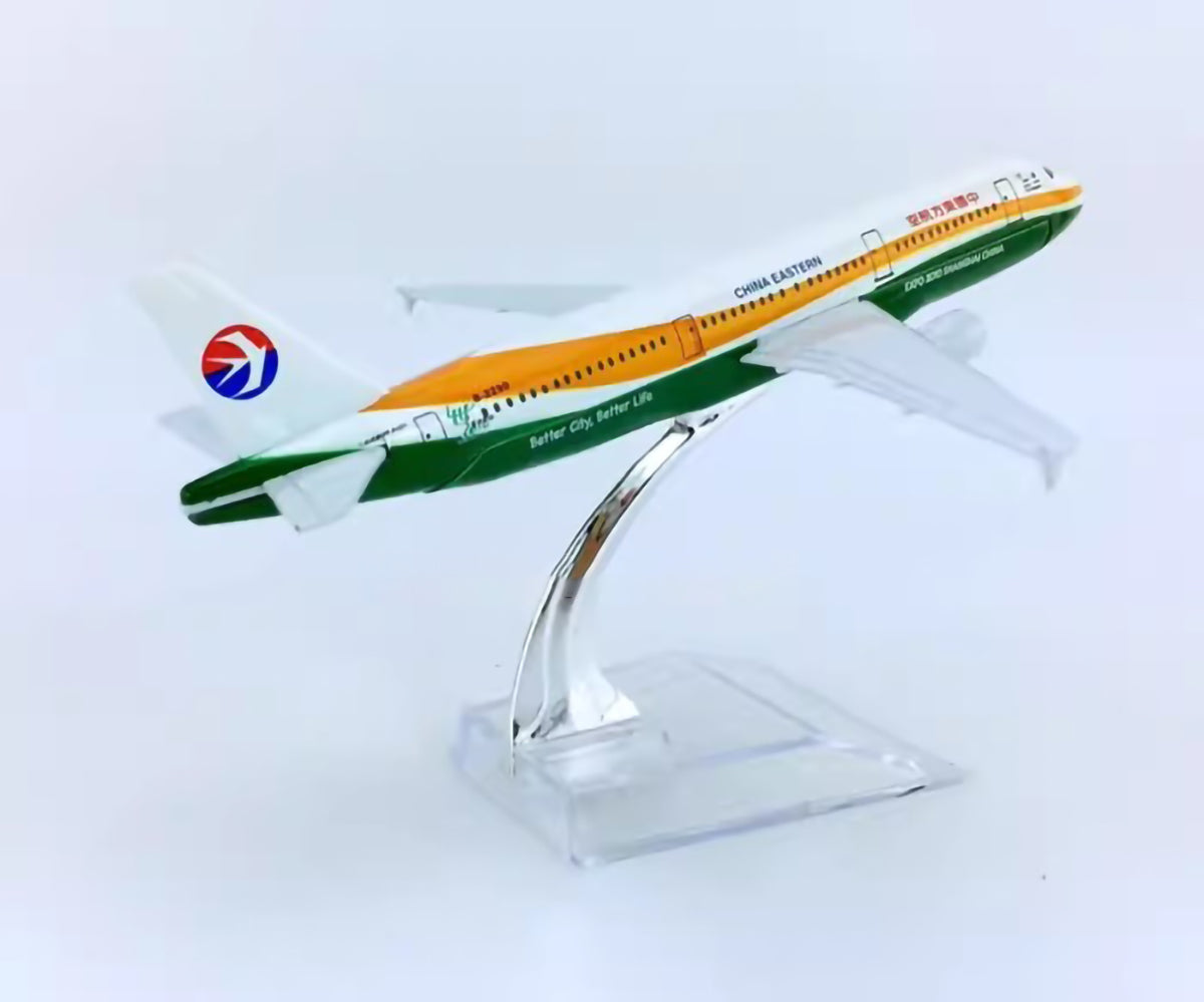 China Eastern Airlines Expo 2 Airbus A321-200 Airplane Model (16CM)