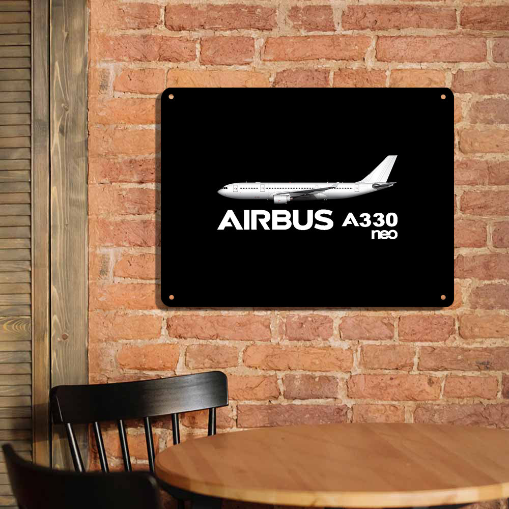 The Airbus A330neo Printed Metal Sign