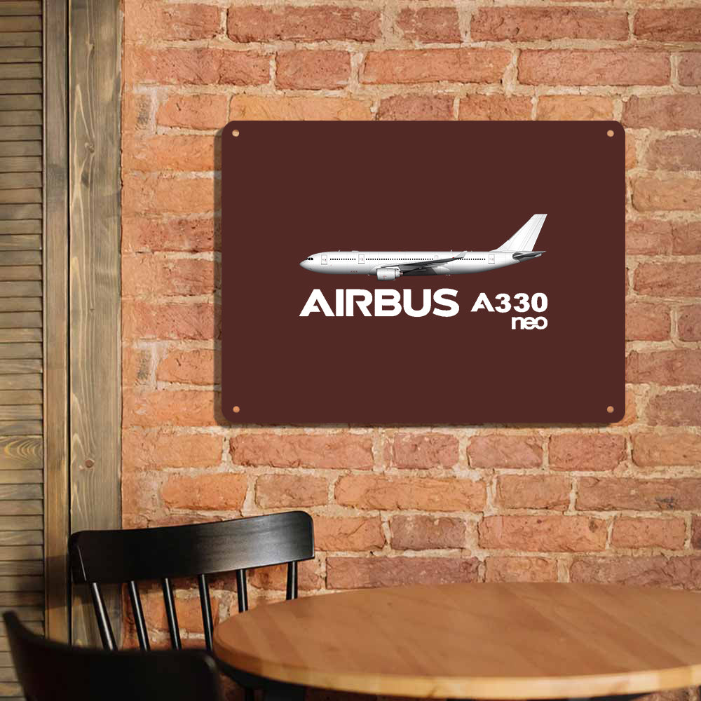 The Airbus A330neo Printed Metal Sign